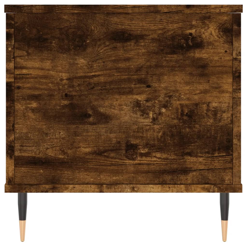füstös tölgy színű szerelt fa dohányzóasztal 90 x 44,5 x 45 cm
