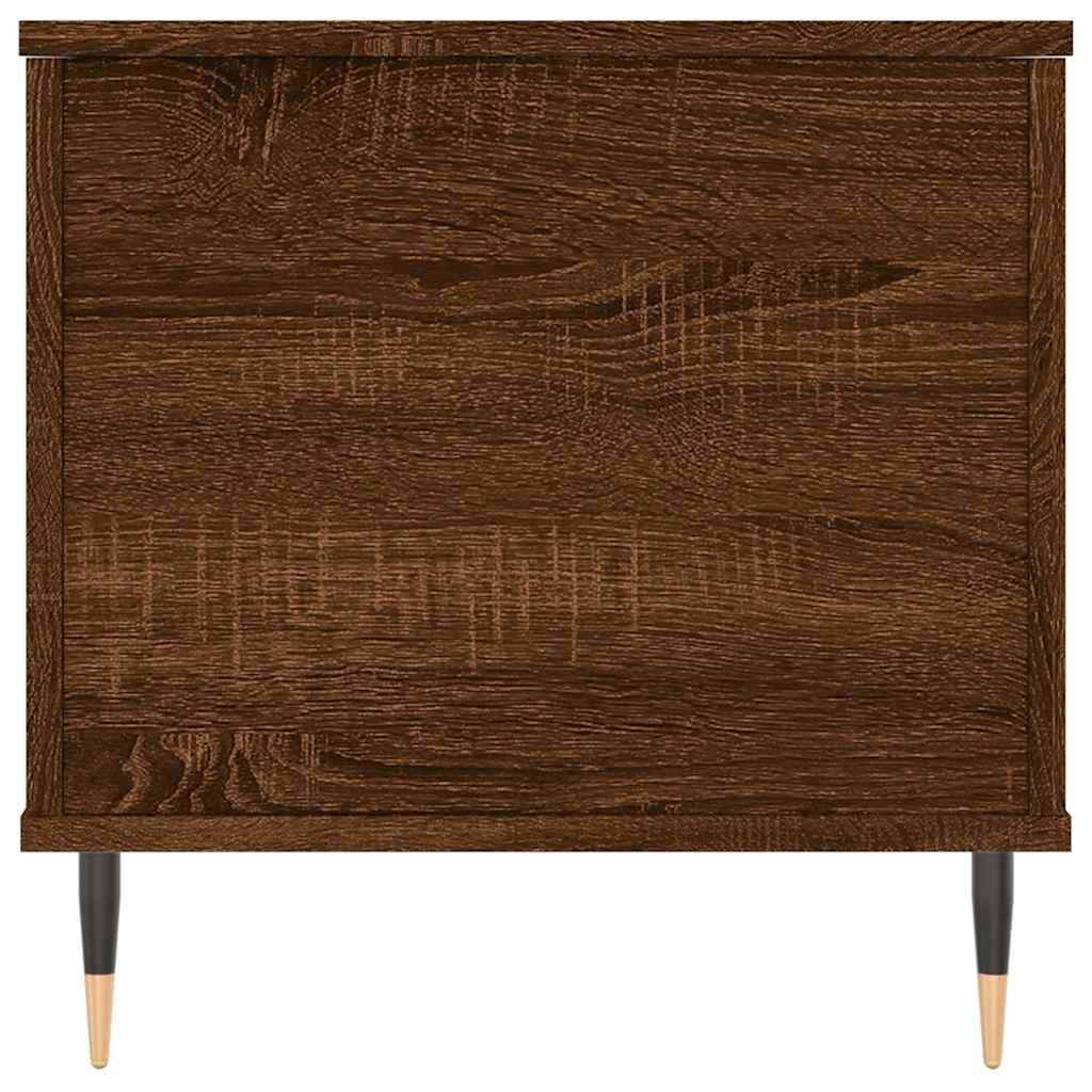 barna tölgyszínű szerelt fa dohányzóasztal 90x44,5x45 cm