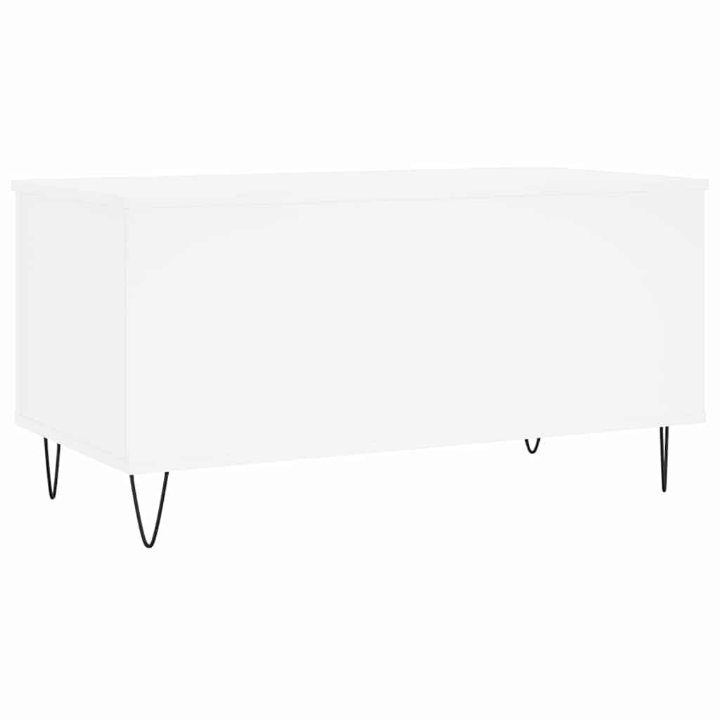 fehér szerelt fa dohányzóasztal 90x44,5x45 cm
