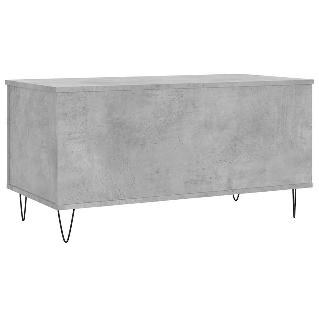 betonszürke szerelt fa dohányzóasztal 90x44,5x45 cm