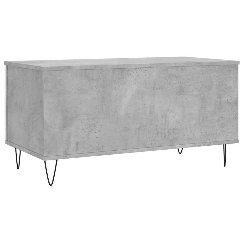 betonszürke szerelt fa dohányzóasztal 90x44,5x45 cm