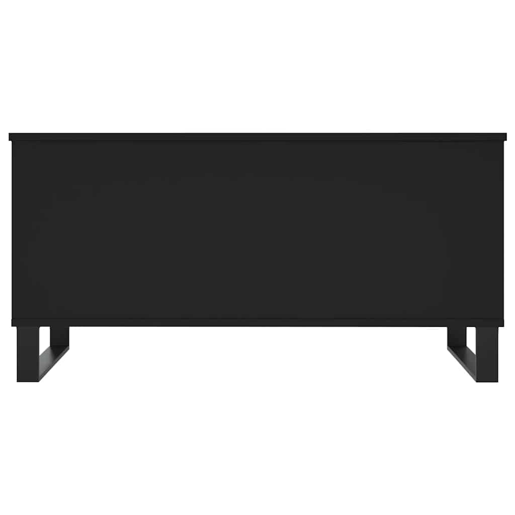 fekete szerelt fa dohányzóasztal 90x44,5x45 cm