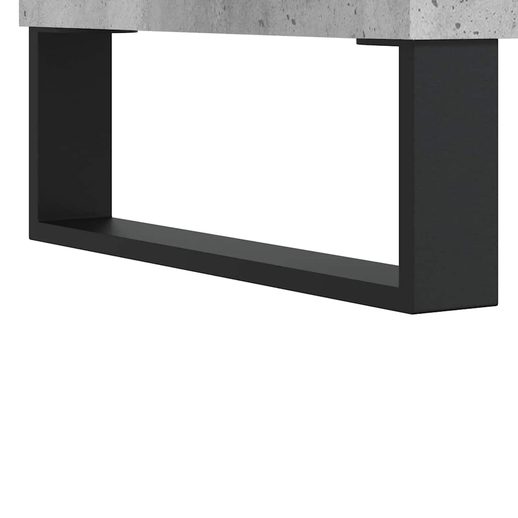 betonszürke szerelt fa dohányzóasztal 90x44,5x45 cm