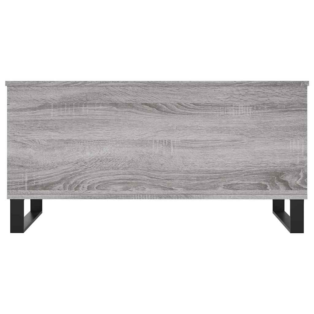 szürke sonoma színű szerelt fa dohányzóasztal 90x44,5x45 cm