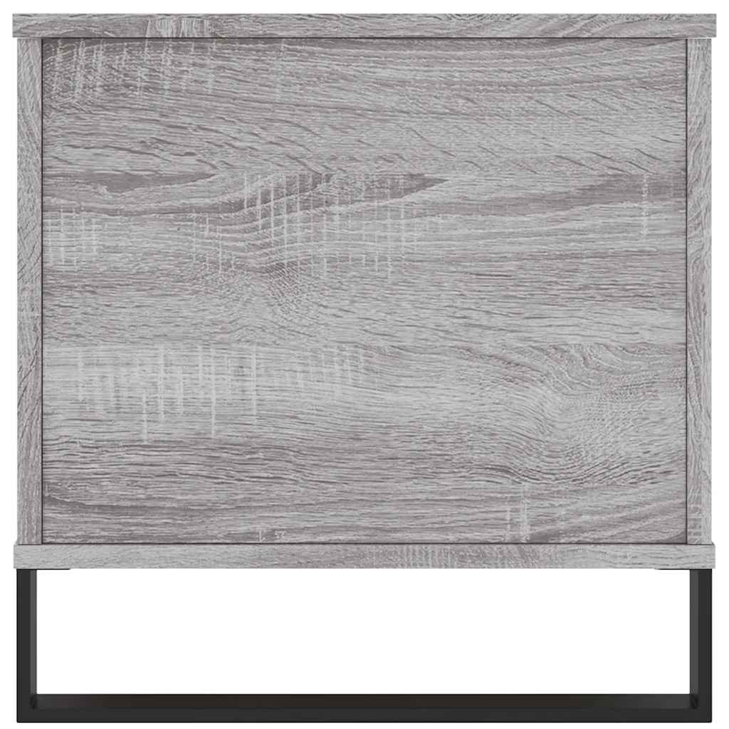 szürke sonoma színű szerelt fa dohányzóasztal 90x44,5x45 cm