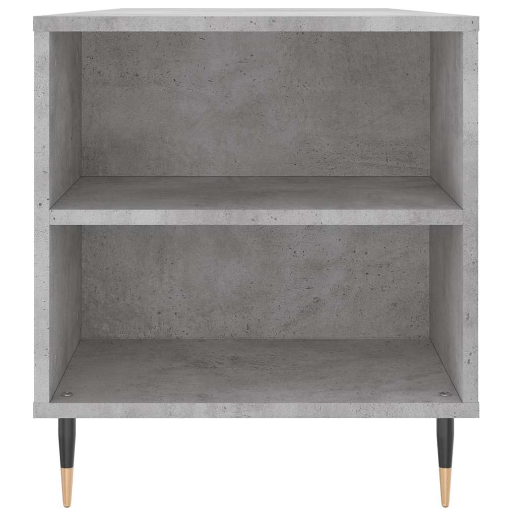 betonszürke szerelt fa dohányzóasztal 102x44,5x50 cm