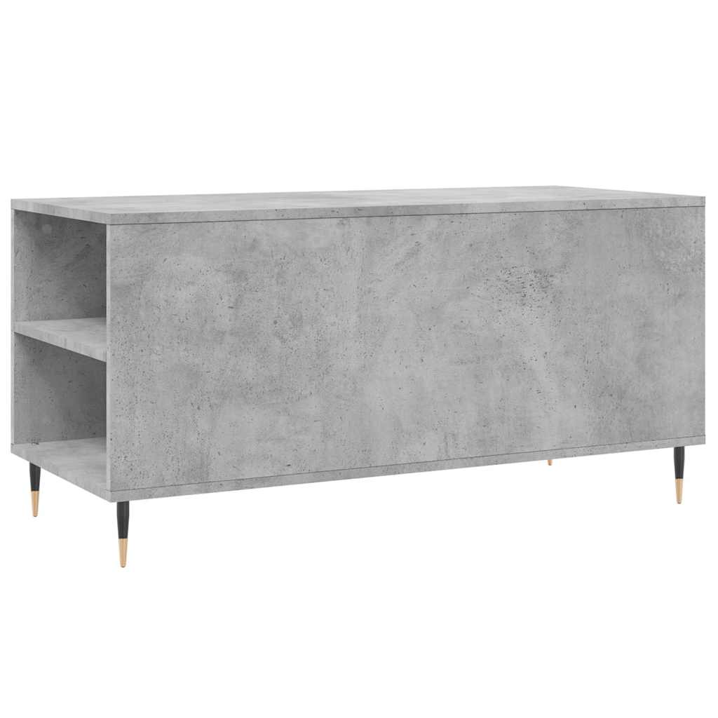 betonszürke szerelt fa dohányzóasztal 102x44,5x50 cm