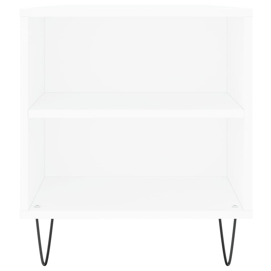 fehér szerelt fa dohányzóasztal 102x44,5x50 cm