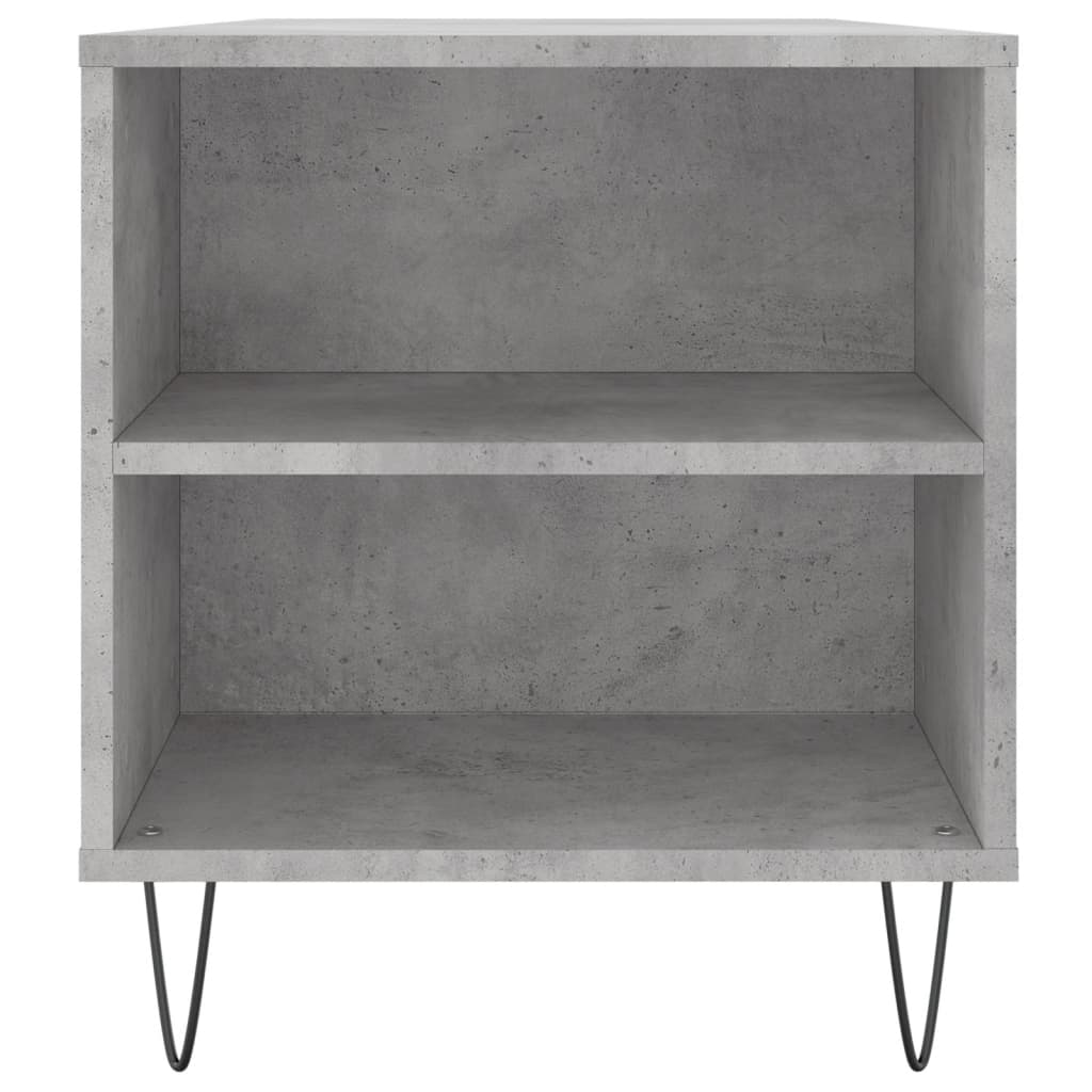 betonszürke szerelt fa dohányzóasztal 102x44,5x50 cm