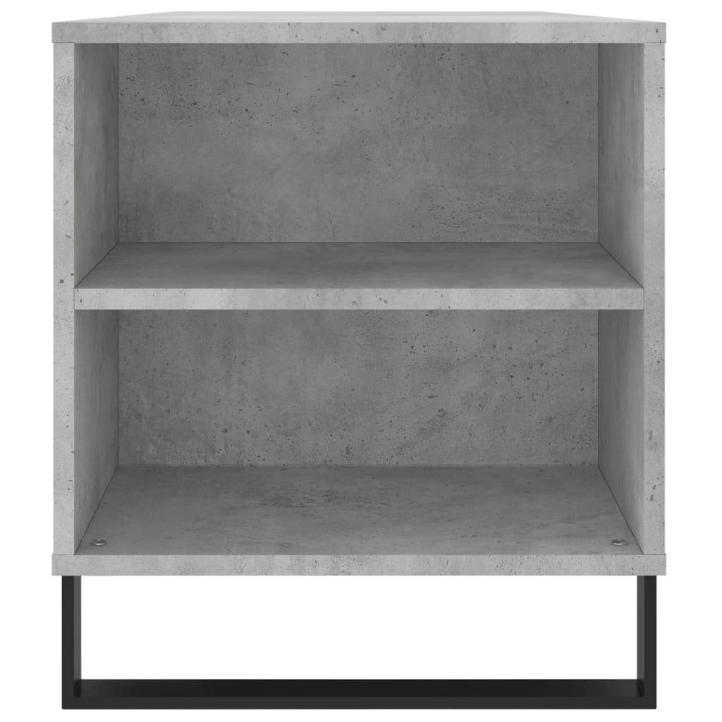 betonszürke szerelt fa dohányzóasztal 102x44,5x50 cm