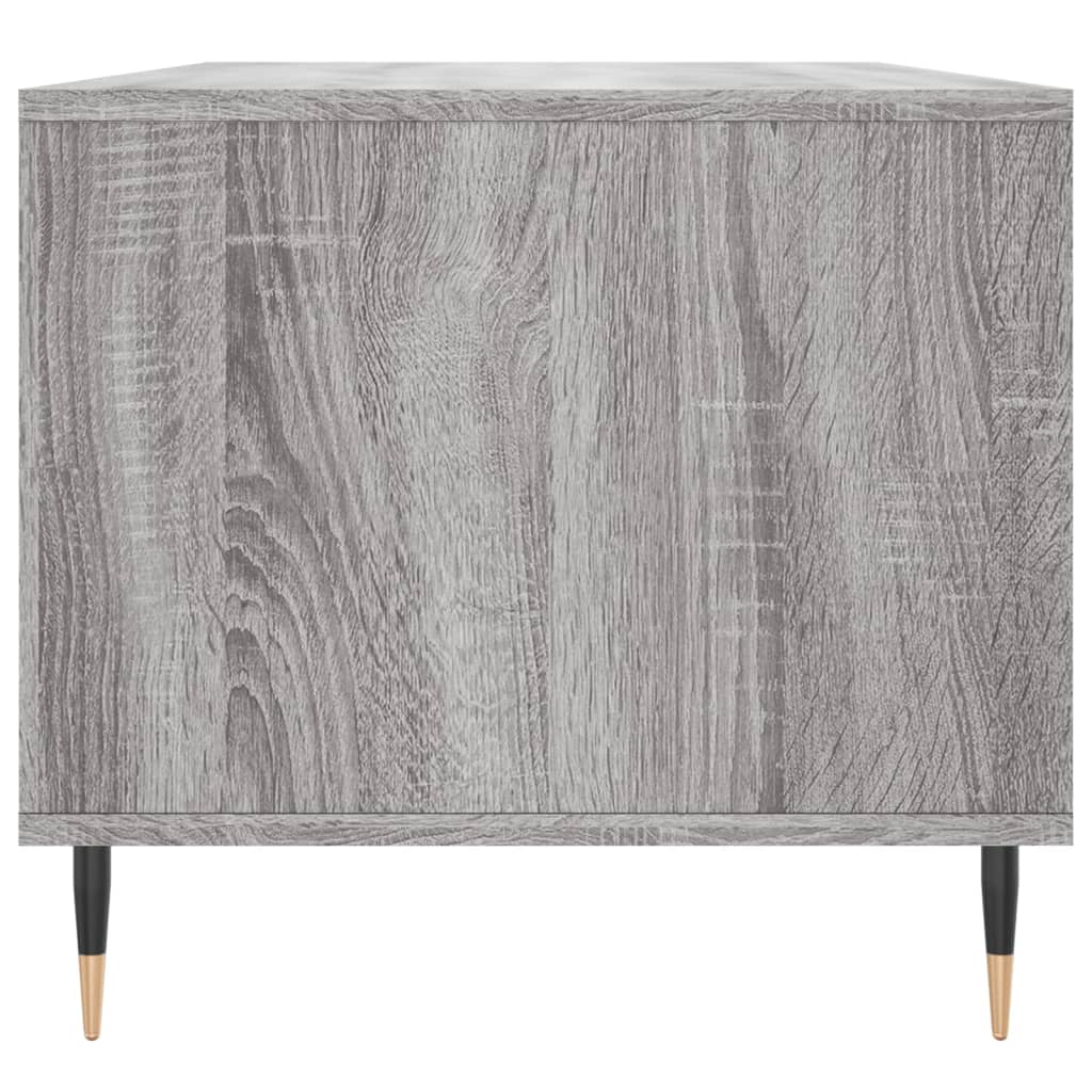 szürke sonoma szerelt fa dohányzóasztal 90x49x45 cm