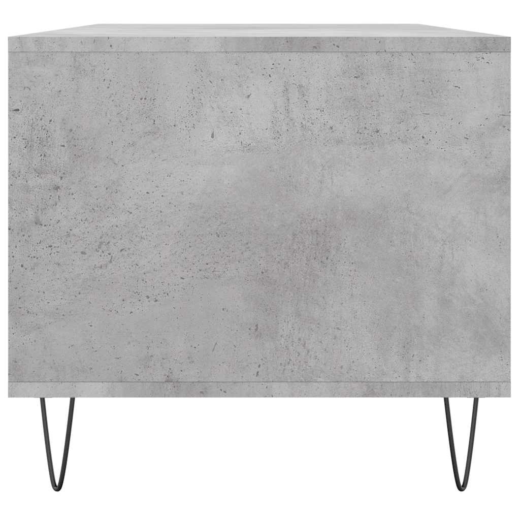 betonszürke szerelt fa dohányzóasztal 90x49x45 cm