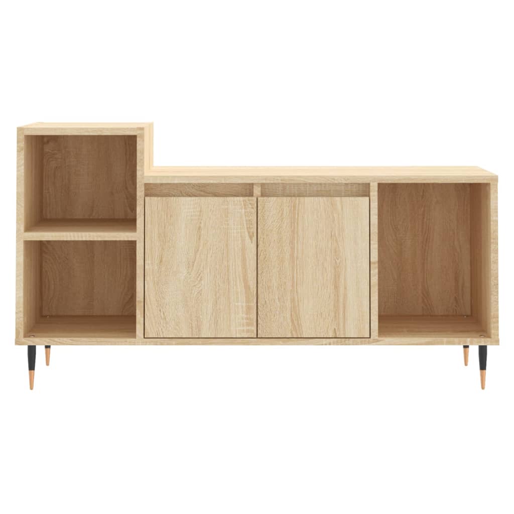 sonoma tölgyszínű szerelt fa TV-szekrény 100x35x55 cm