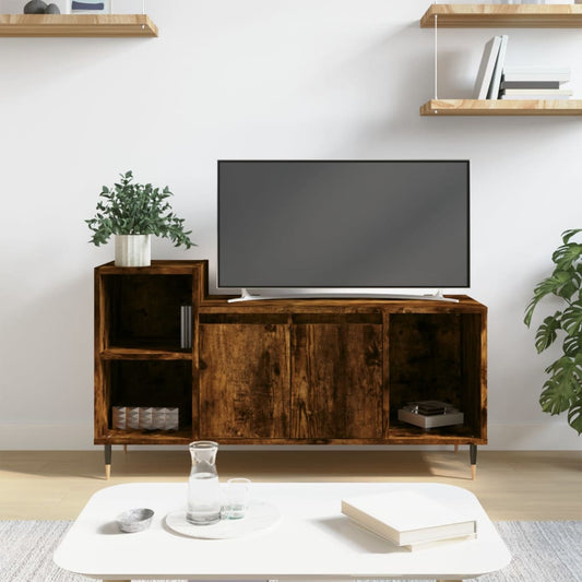 füstös tölgy színű szerelt fa TV-szekrény 100x35x55 cm