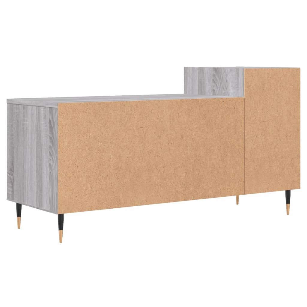 szürke sonoma színű szerelt fa TV-szekrény 100x35x55 cm