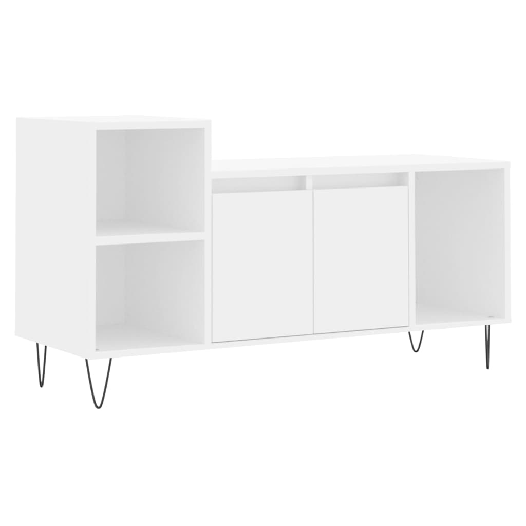 fehér szerelt fa TV-szekrény 100x35x55 cm