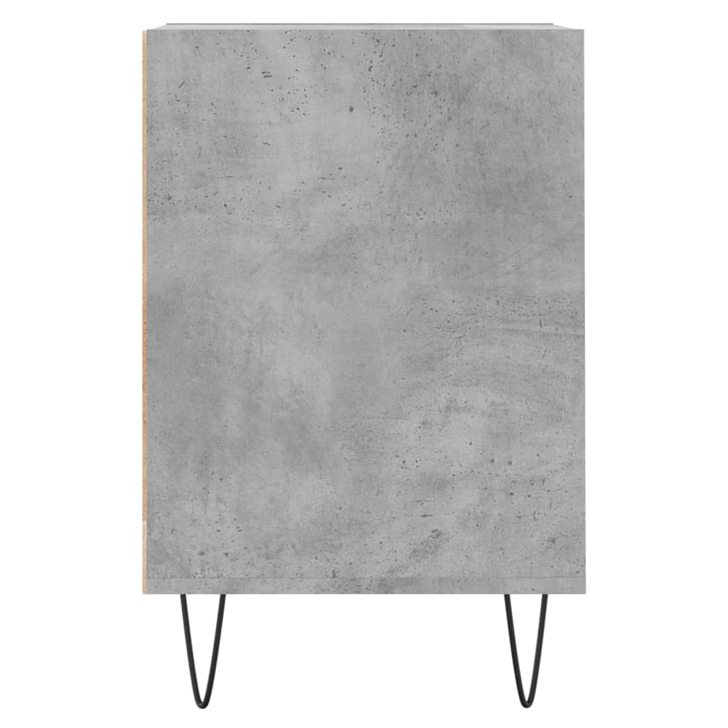 betonszürke szerelt fa TV-szekrény 100 x 35 x 55 cm