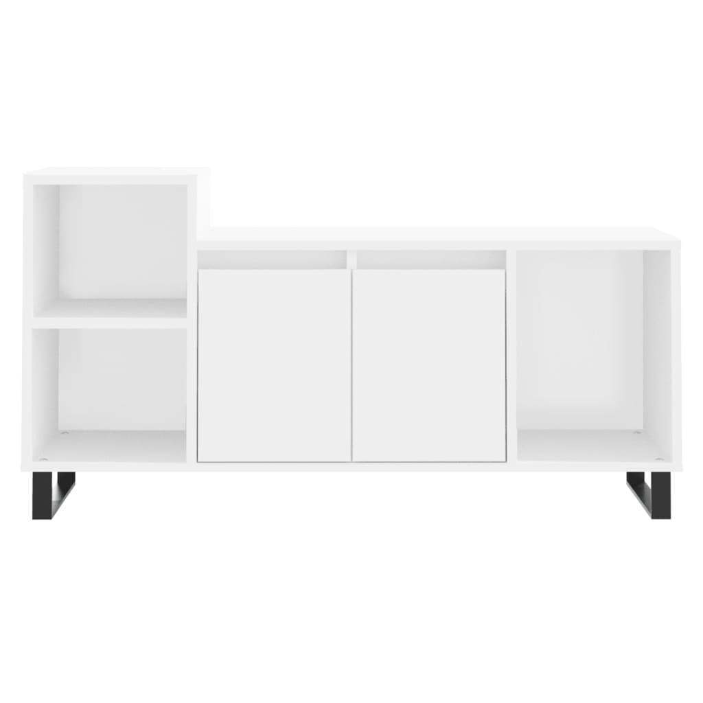 fehér szerelt fa TV-szekrény 100x35x55 cm