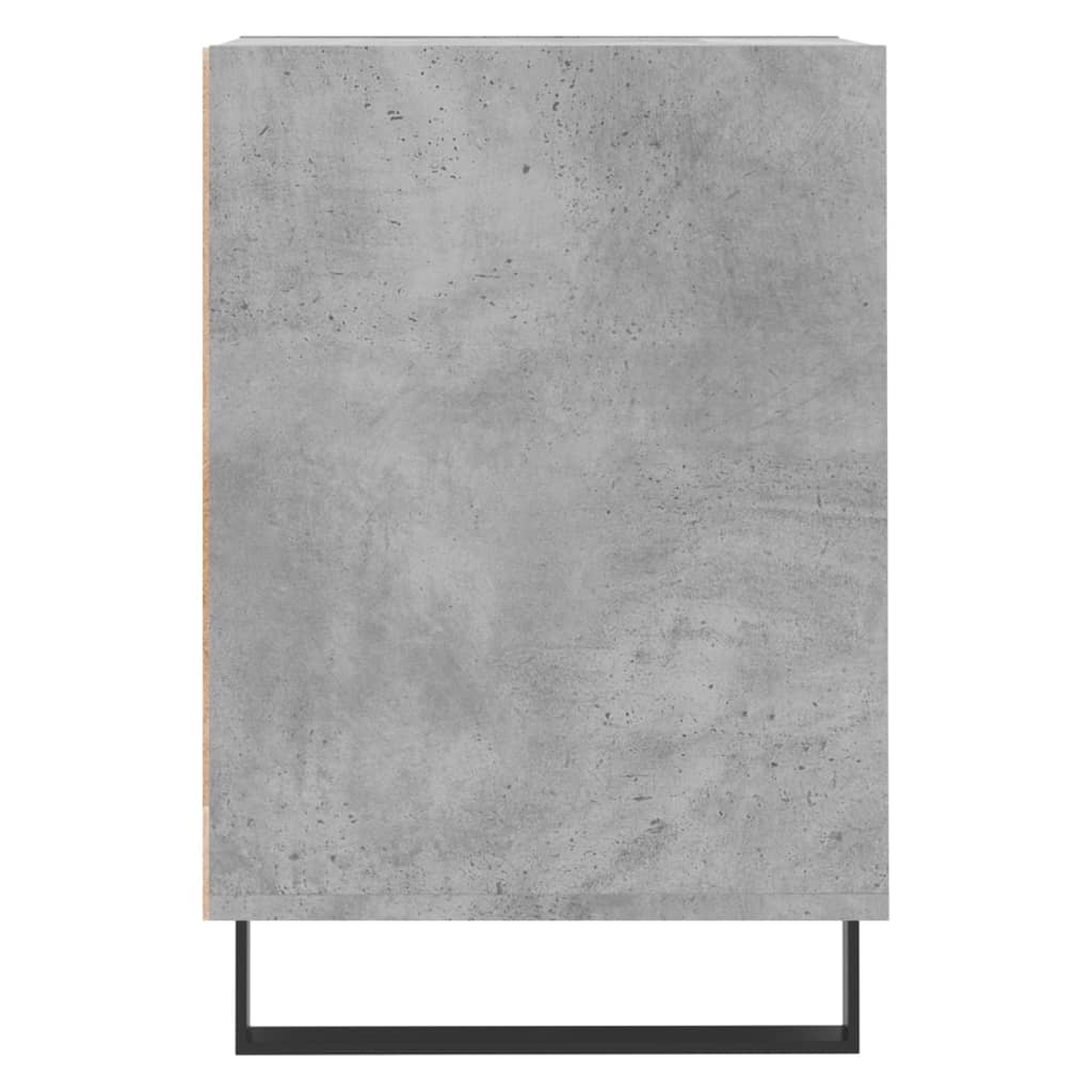 betonszürke szerelt fa TV-szekrény 100 x 35 x 55 cm