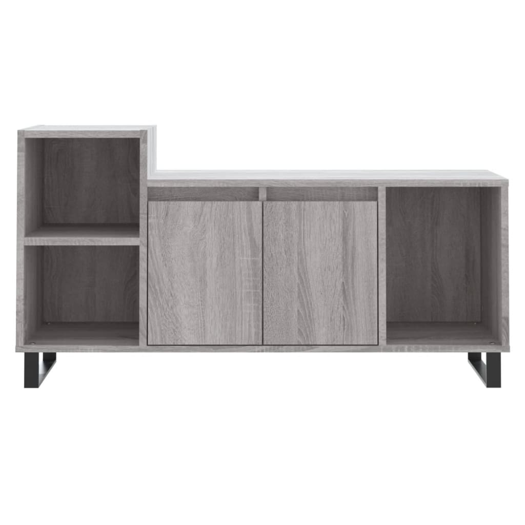 szürke sonoma színű szerelt fa TV-szekrény 100x35x55 cm