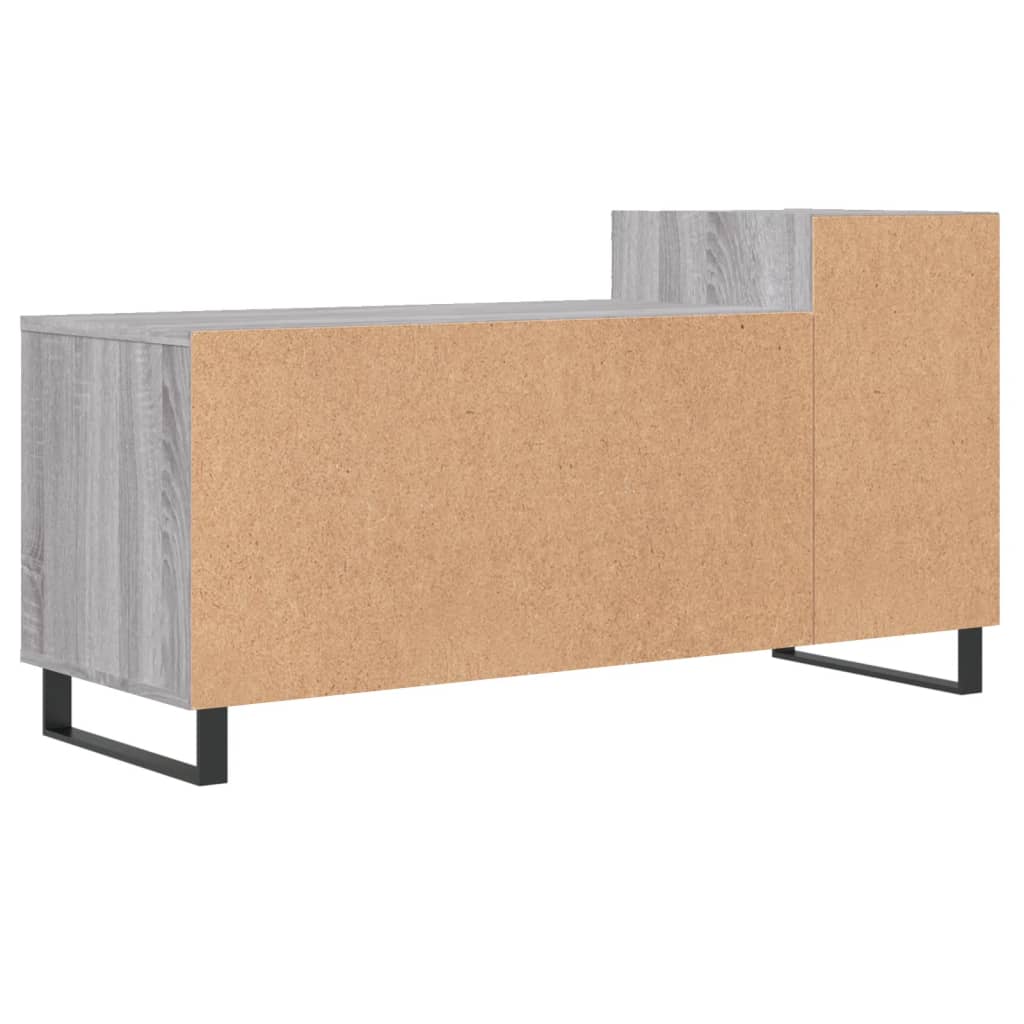szürke sonoma színű szerelt fa TV-szekrény 100x35x55 cm