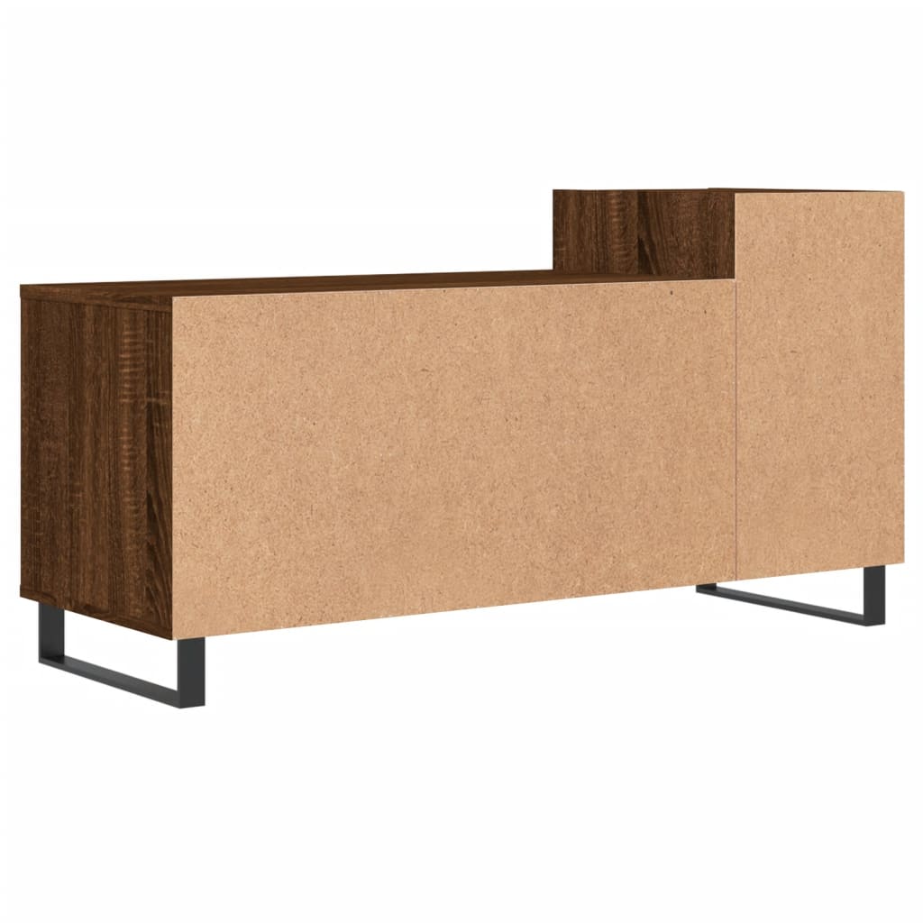barna tölgyszínű szerelt fa TV-szekrény 100x35x55 cm