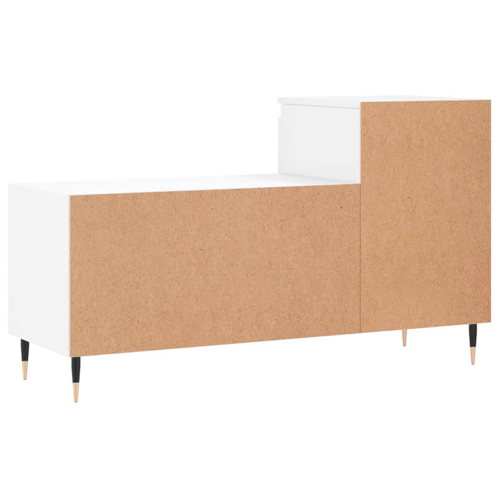 fehér szerelt fa cipősszekrény 102x36x60 cm