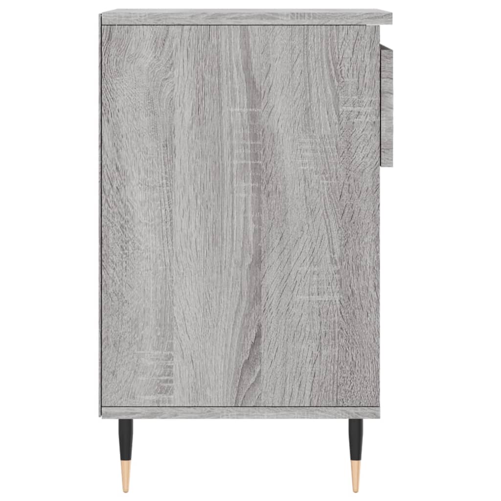 szürke sonoma színű szerelt fa cipősszekrény 102x36x60 cm