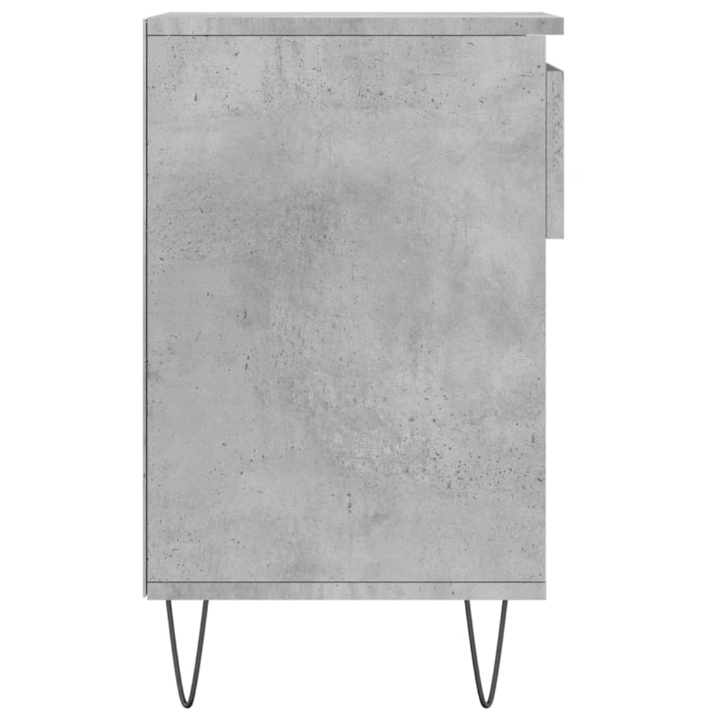 betonszürke szerelt fa cipőszekrény 102x36x60 cm
