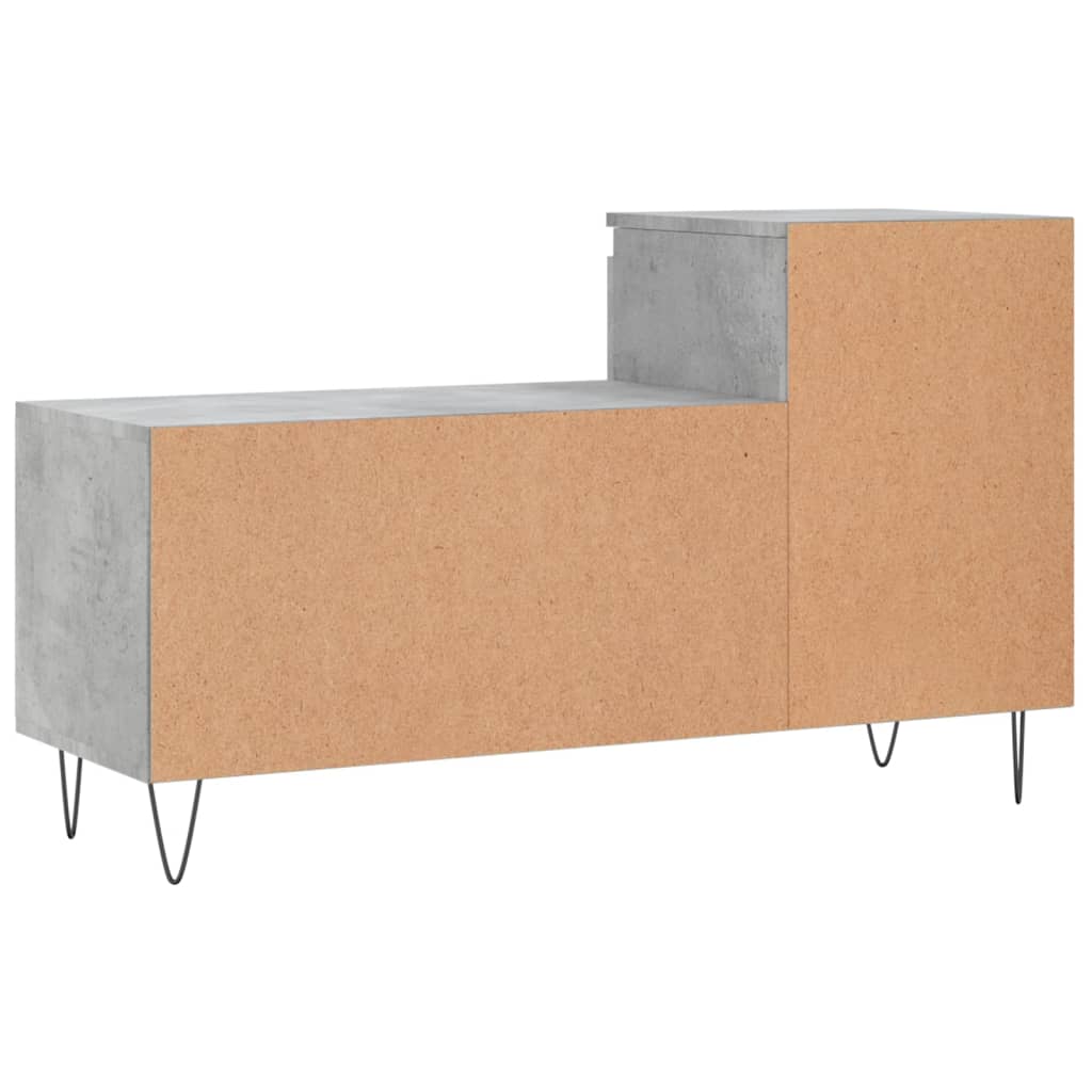 betonszürke szerelt fa cipőszekrény 102x36x60 cm