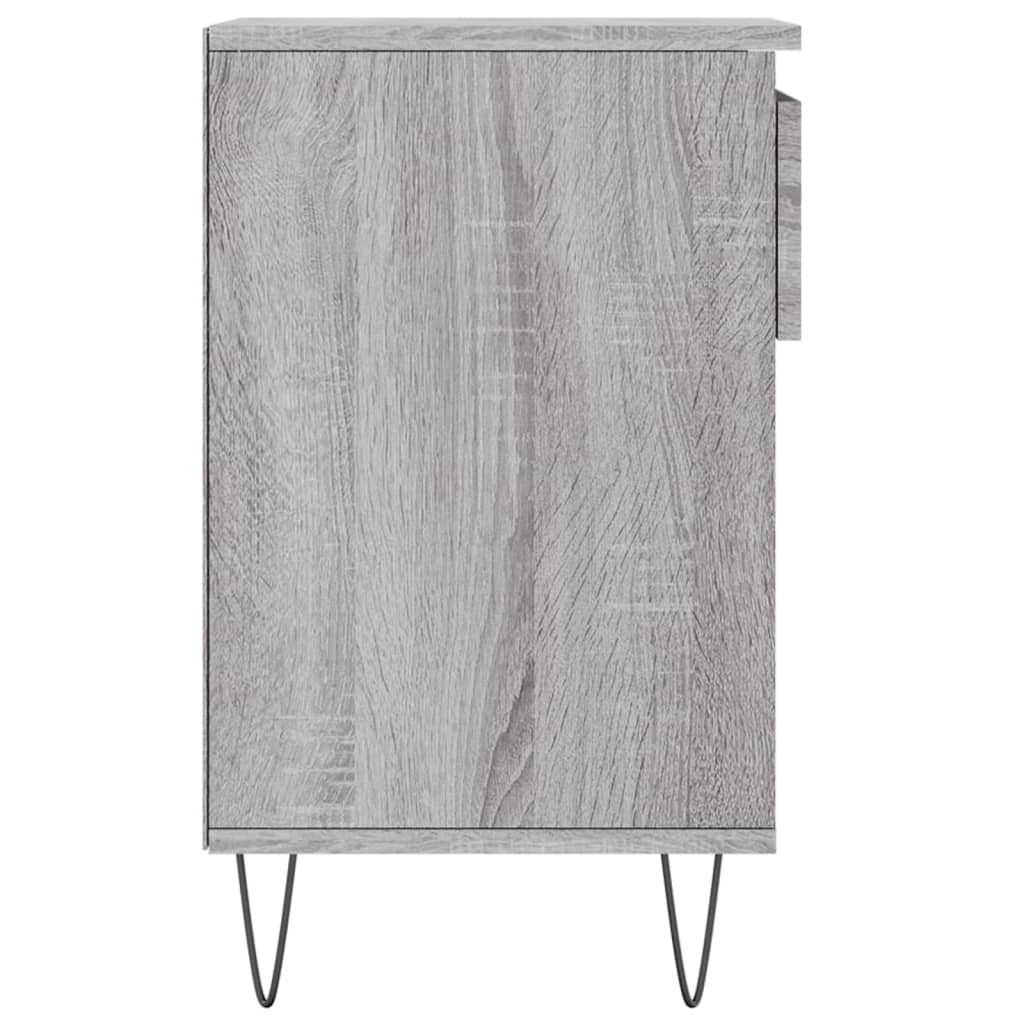 szürke sonoma színű szerelt fa cipősszekrény 102x36x60 cm