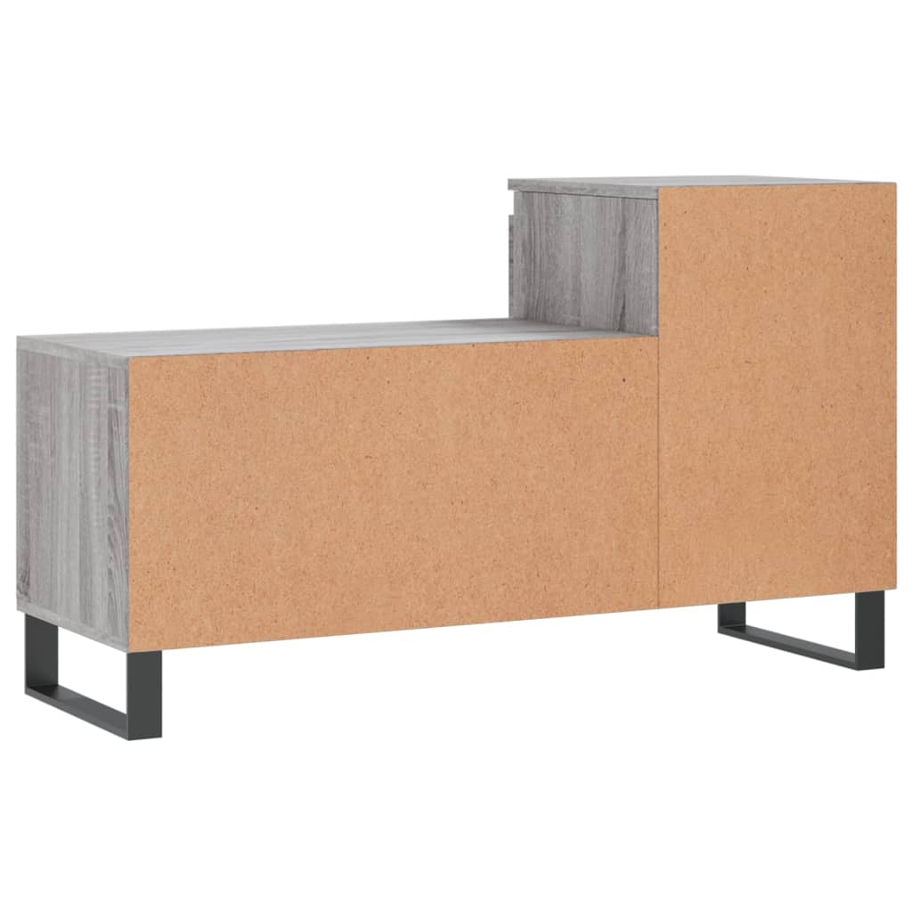 szürke sonoma színű szerelt fa cipősszekrény 102x36x60 cm