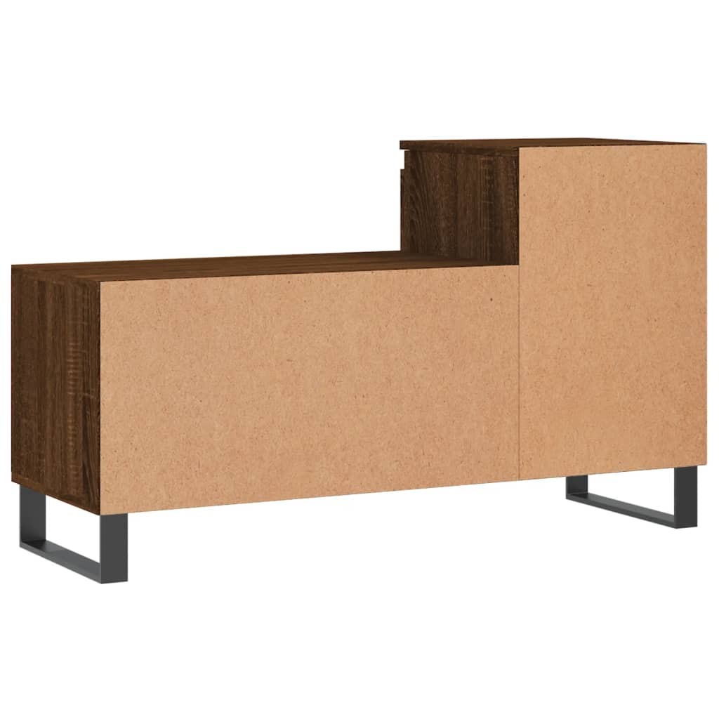 barna tölgyszínű szerelt fa cipősszekrény 102x36x60 cm