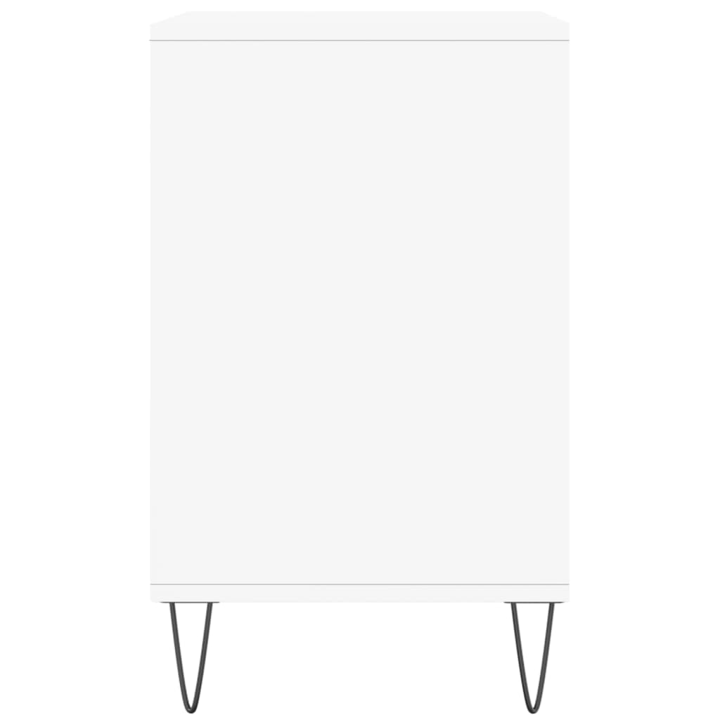 fehér szerelt fa cipősszekrény 102x36x60 cm