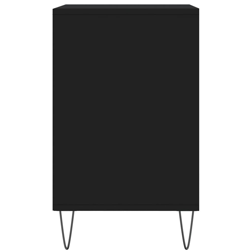 fekete szerelt fa cipősszekrény 102x36x60 cm