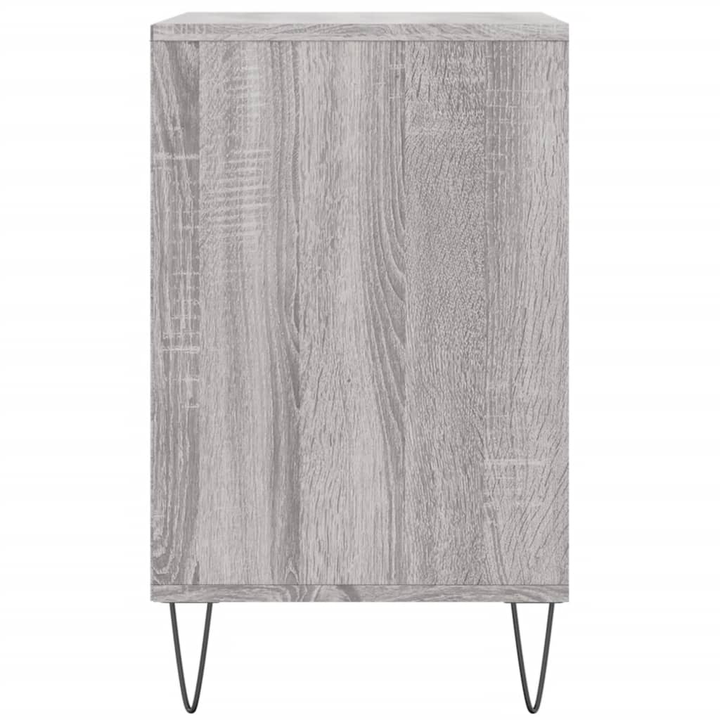 szürke sonoma színű szerelt fa cipősszekrény 102x36x60 cm