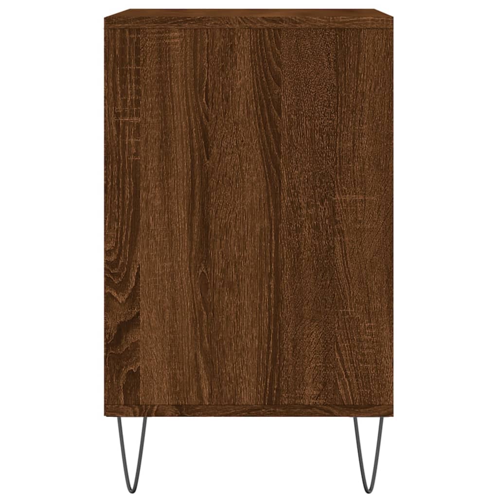 barna tölgyszínű szerelt fa cipősszekrény 102x36x60 cm