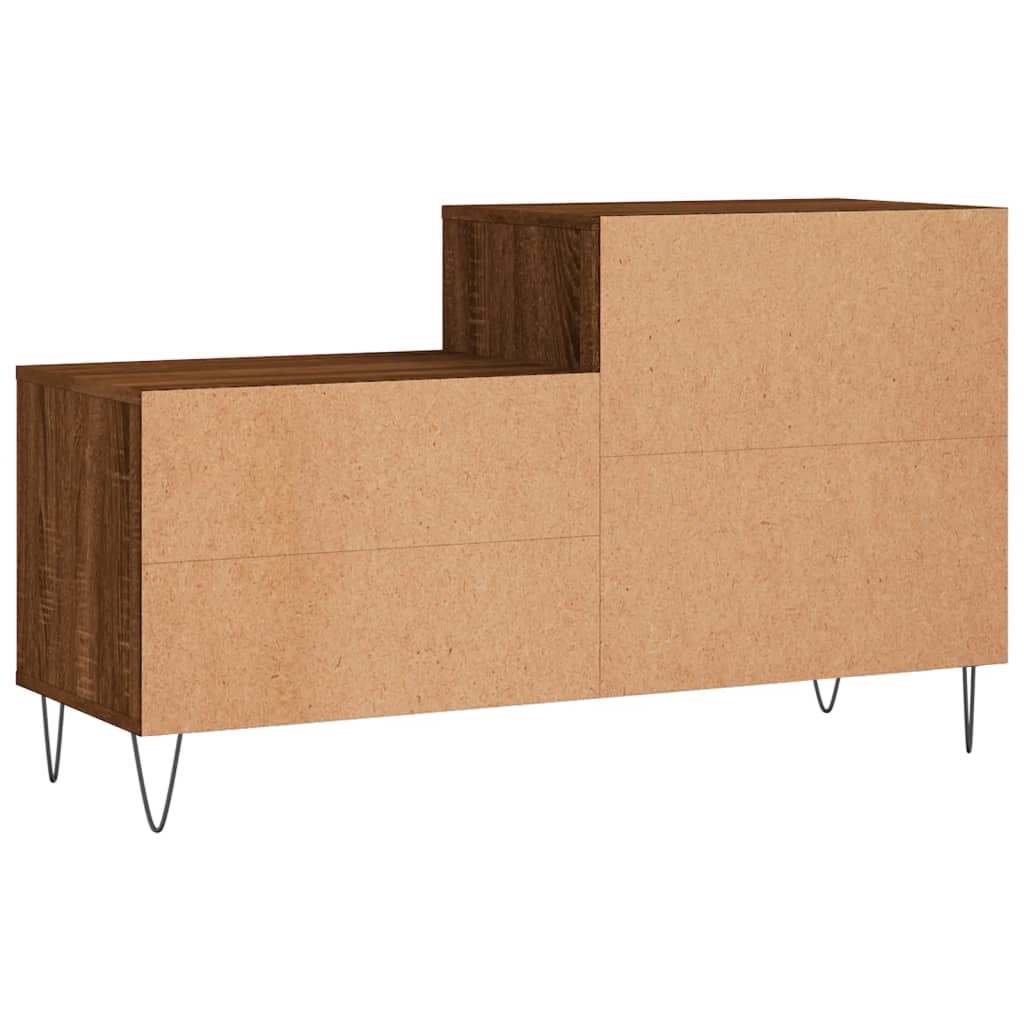barna tölgyszínű szerelt fa cipősszekrény 102x36x60 cm