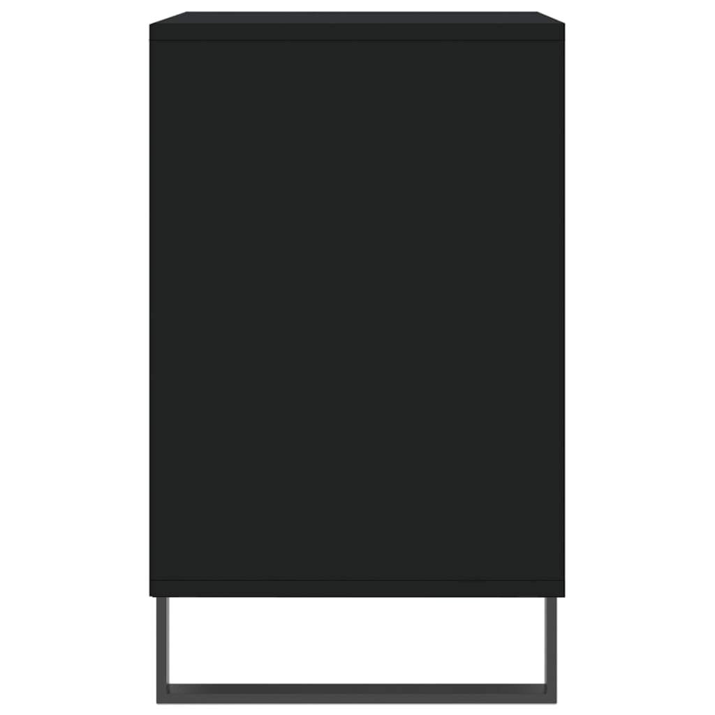 fekete szerelt fa cipősszekrény 102x36x60 cm