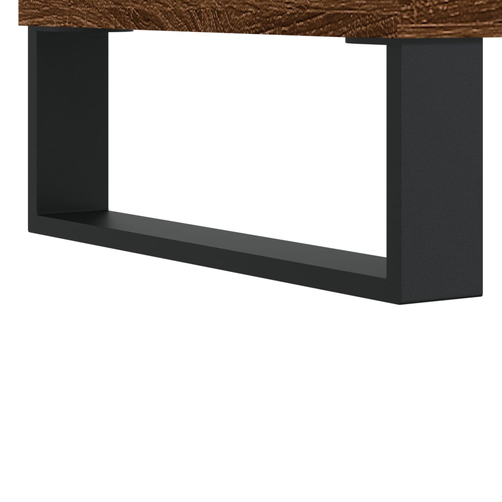 barna tölgyszínű szerelt fa cipősszekrény 102x36x60 cm