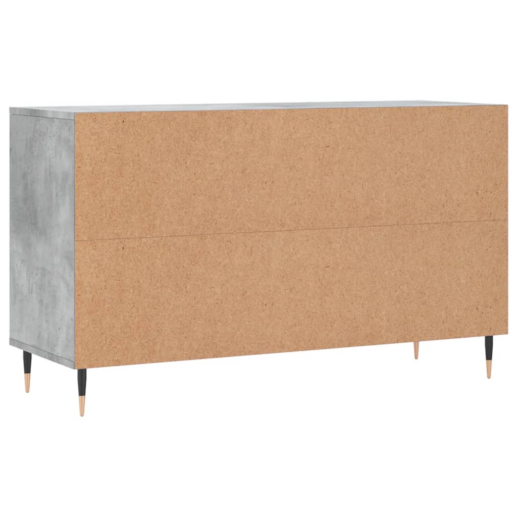 betonszürke szerelt fa cipőszekrény 102x36x60 cm