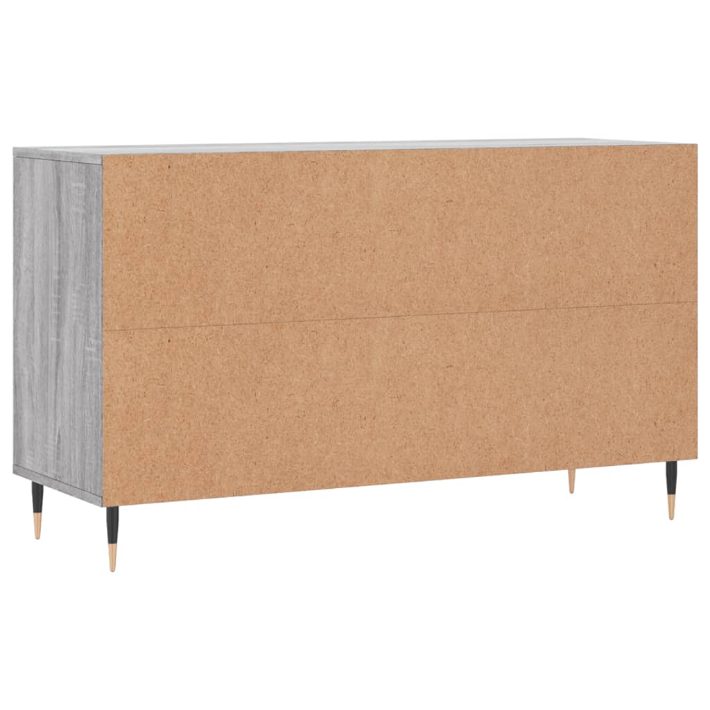 szürke sonoma színű szerelt fa cipősszekrény 102x36x60 cm