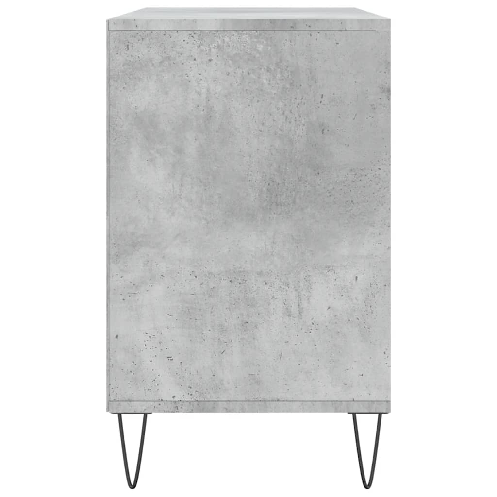 betonszürke szerelt fa cipőszekrény 102x36x60 cm