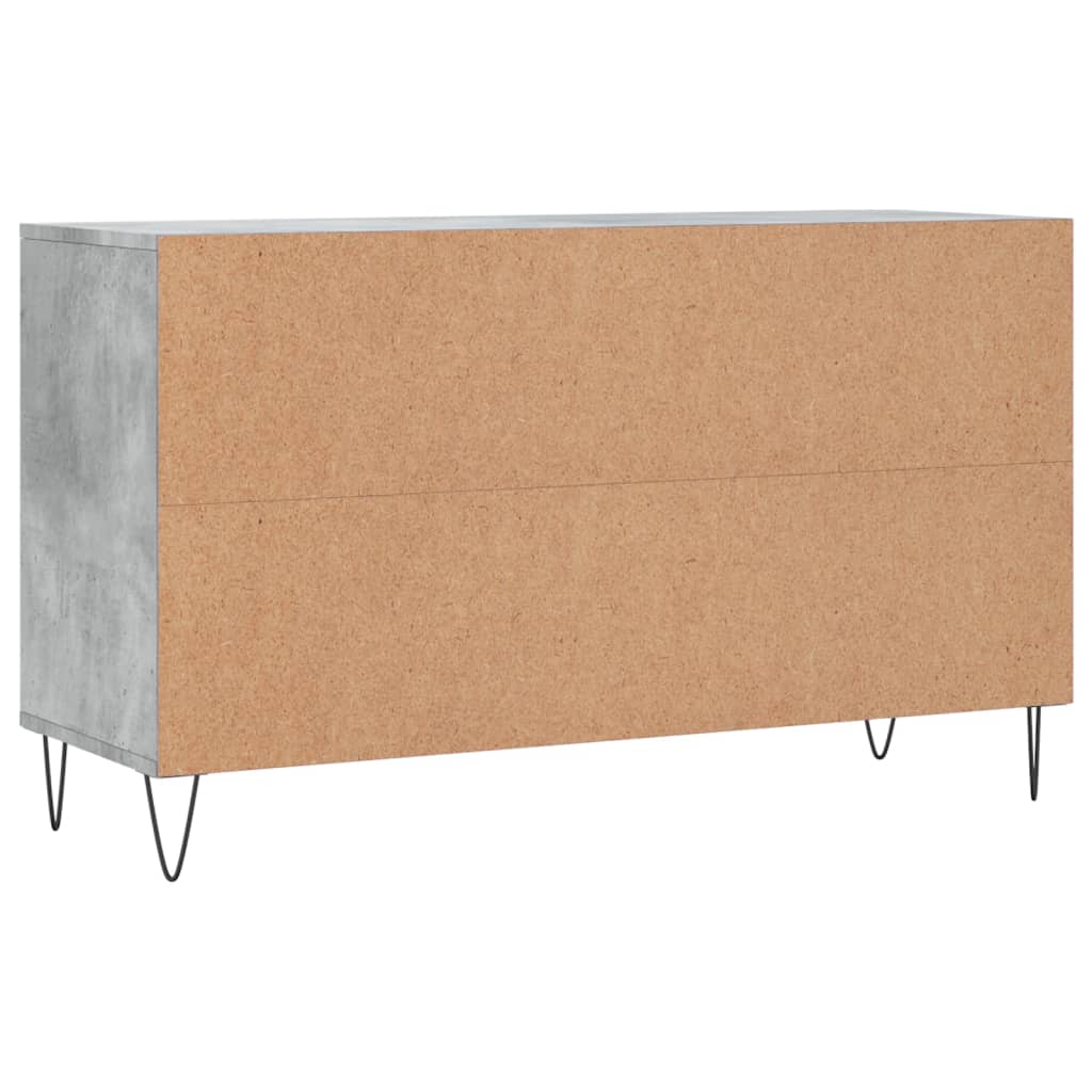 betonszürke szerelt fa cipőszekrény 102x36x60 cm