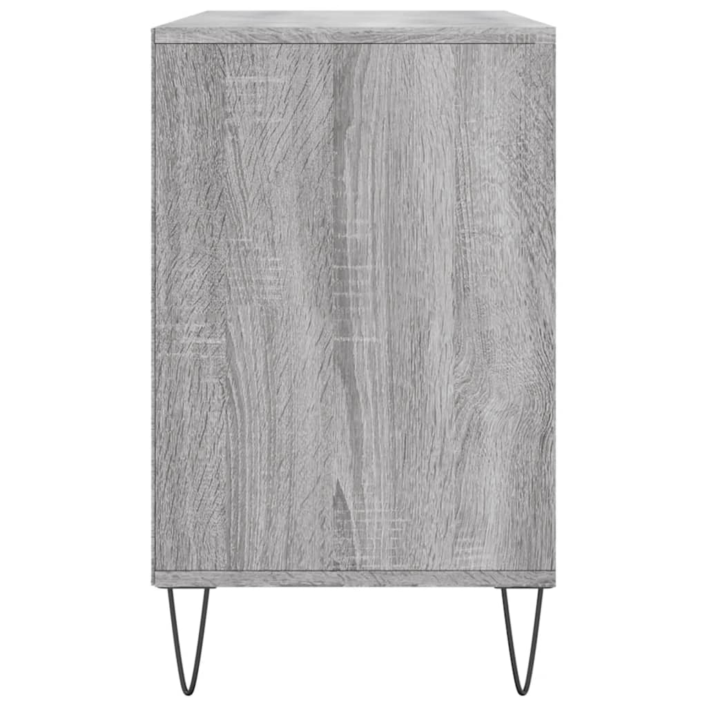 szürke sonoma színű szerelt fa cipősszekrény 102x36x60 cm
