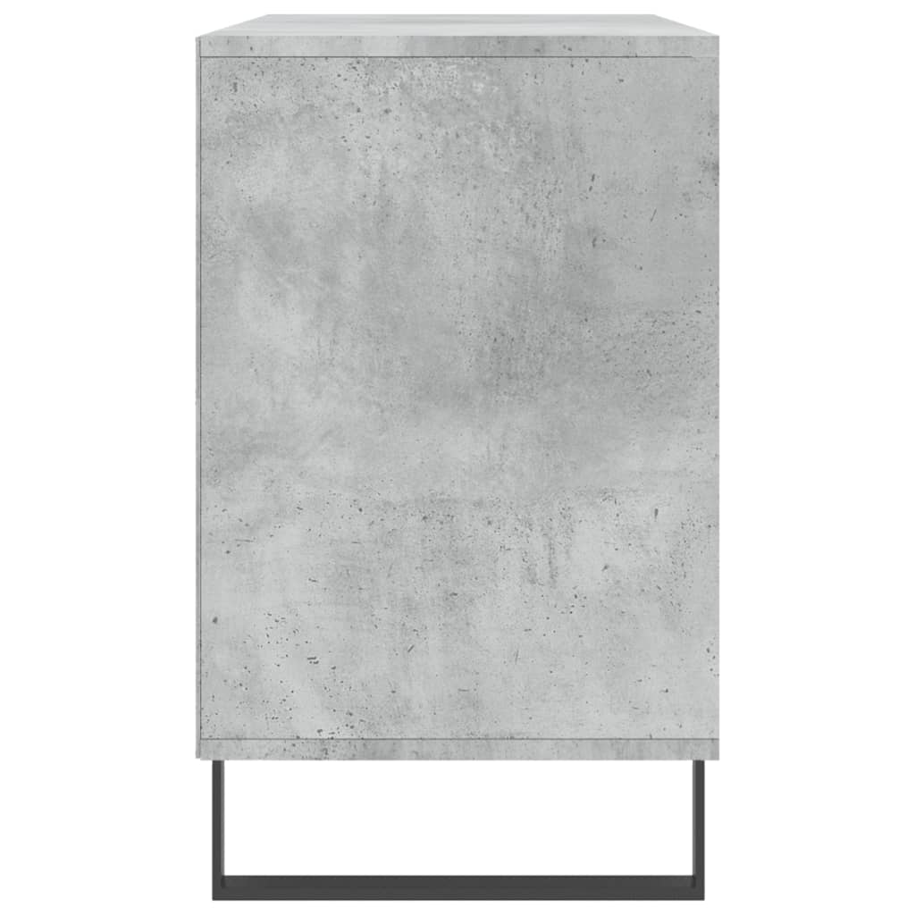 betonszürke szerelt fa cipőszekrény 102x36x60 cm