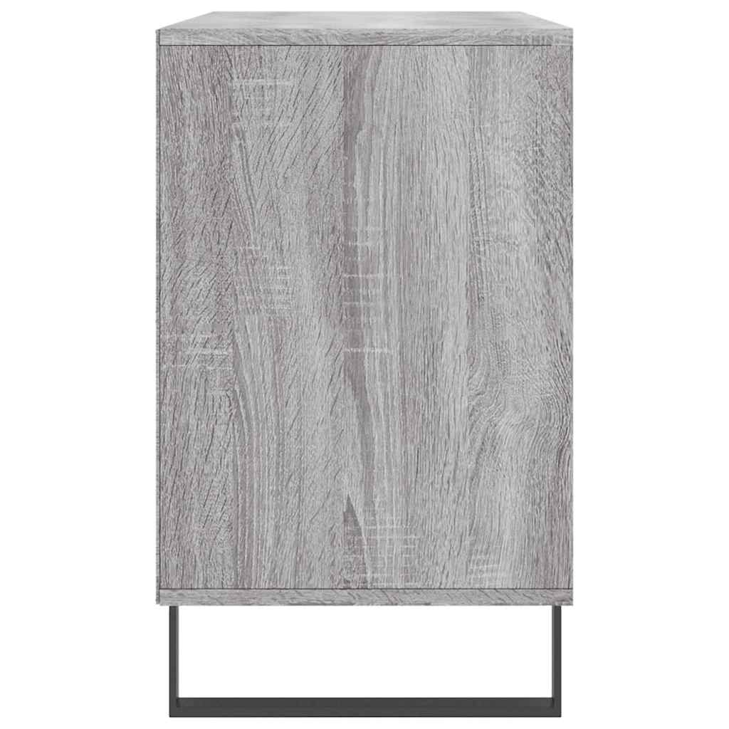 szürke sonoma színű szerelt fa cipősszekrény 102x36x60 cm