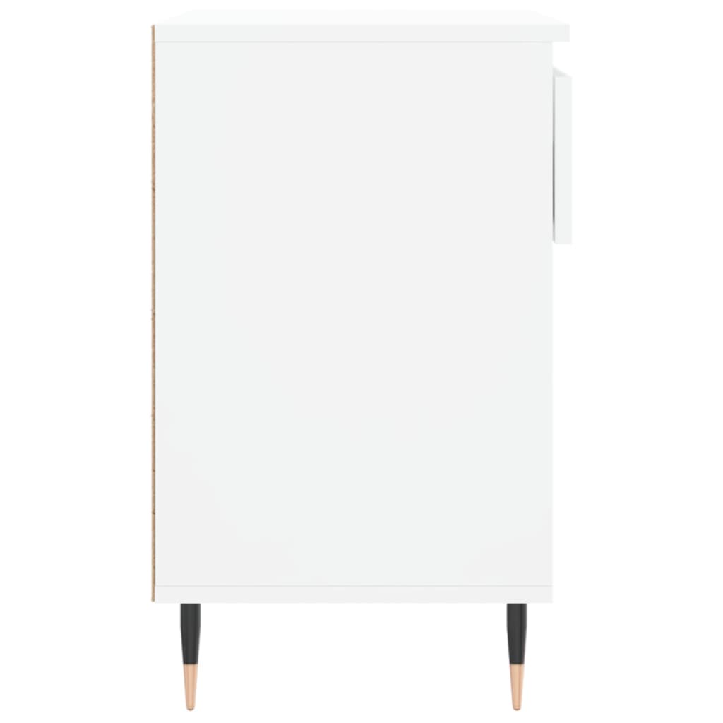 fehér szerelt fa cipősszekrény 70x36x60 cm