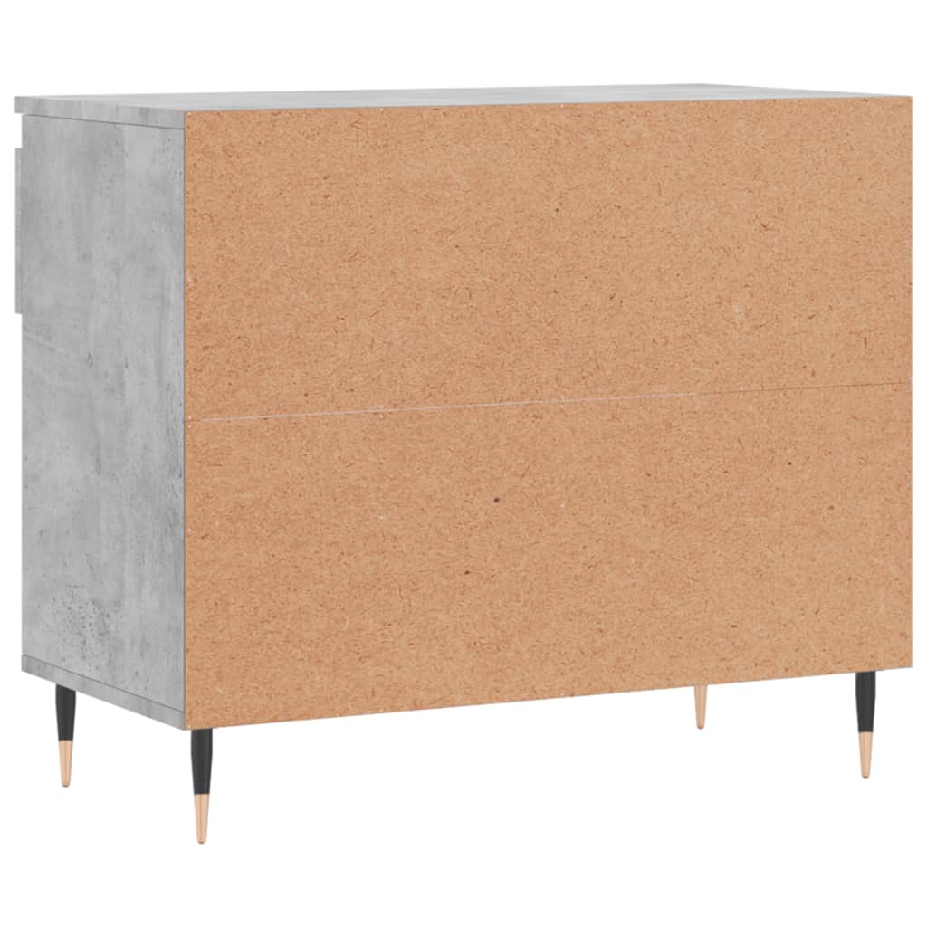 betonszürke szerelt fa cipőszekrény 70x36x60 cm