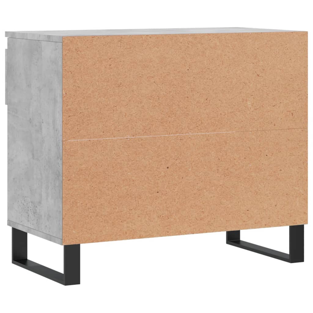 betonszürke szerelt fa cipőszekrény 70x36x60 cm